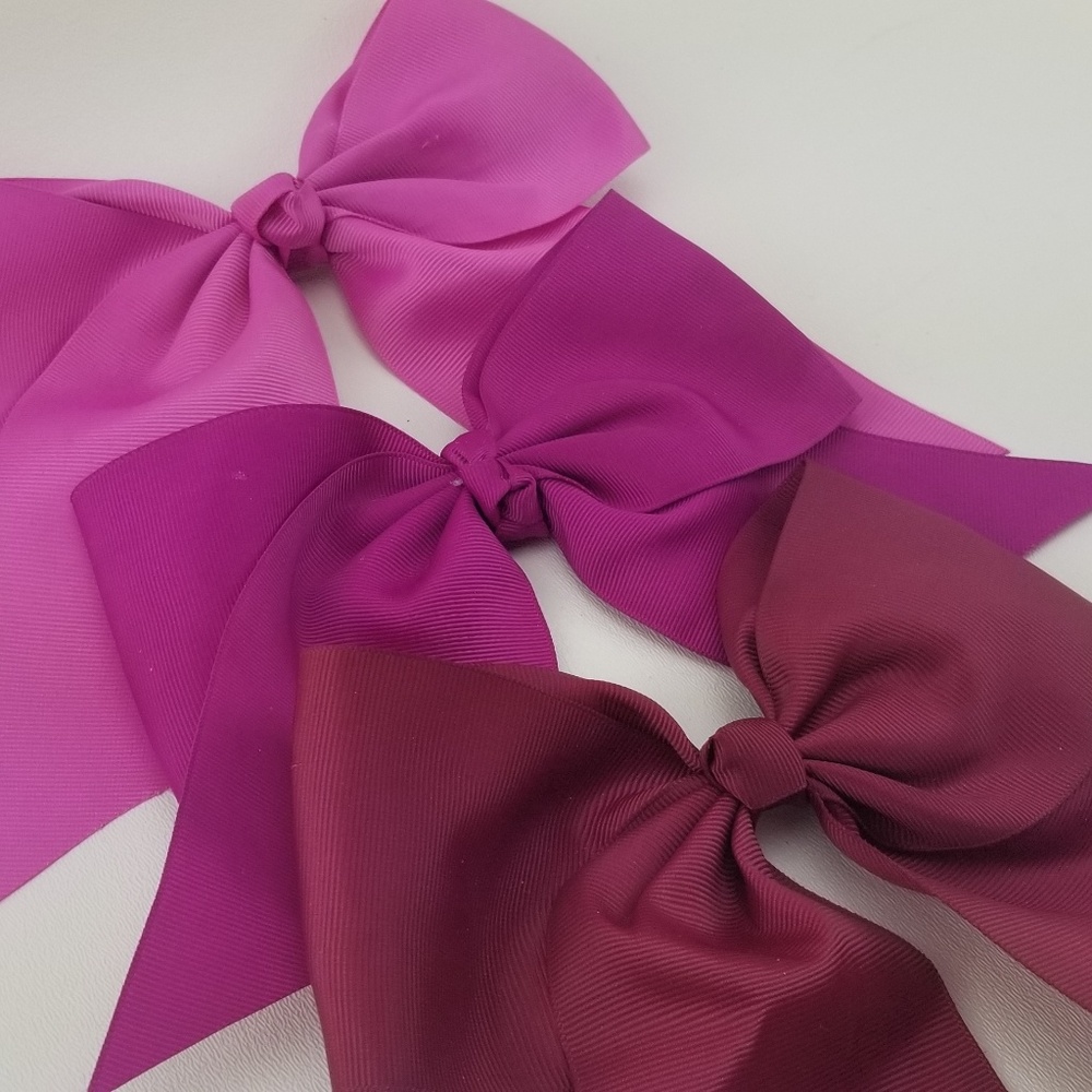 Set of 3 Hair Bows | Solid Color Girls hair bow